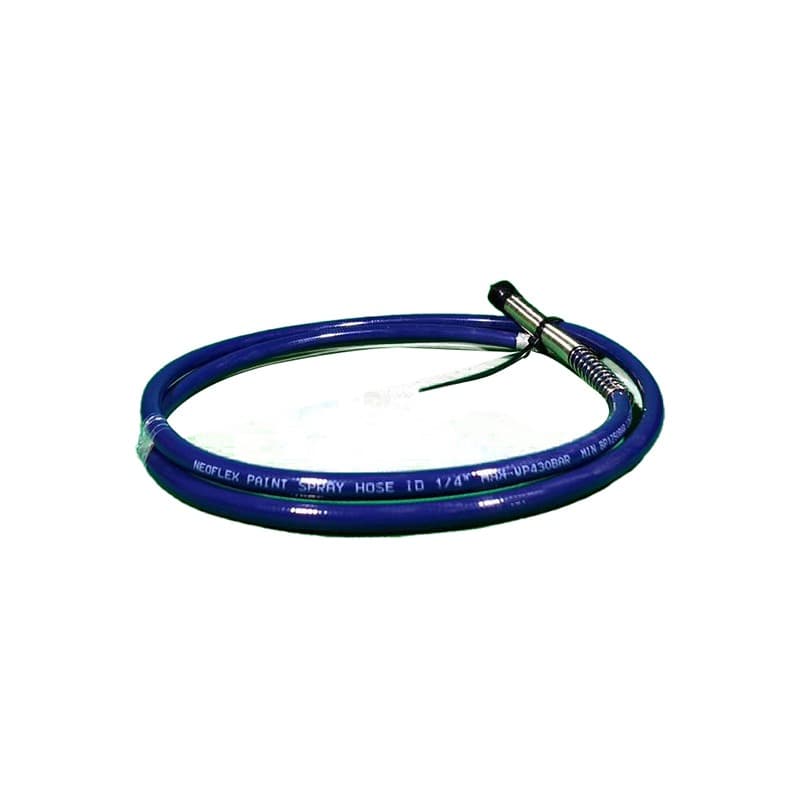 1/4" High-Pressure Paint Whip Hose – 1.8 Meters with Fittings (Neo flex – Korea, 430 Bar)